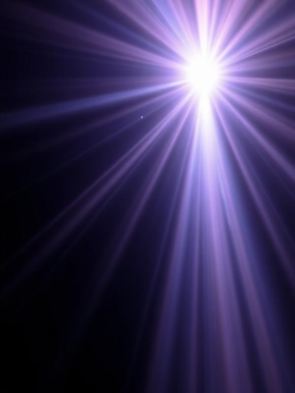 Light beams through a prism